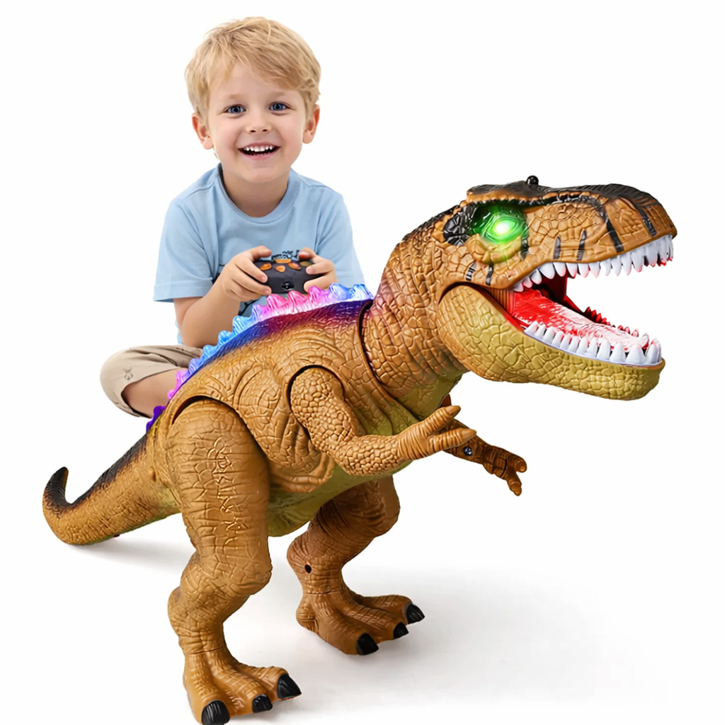 Remote Control Walking Roaring Dinosaur Toy